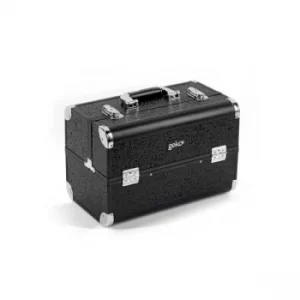 Image of Vanity Case Makeup Box Heavy Duty Black Glitter