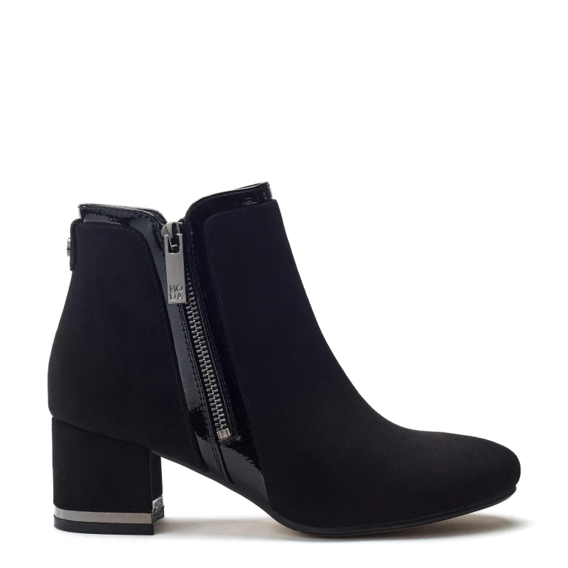Image of Moda in Pelle Womens Pajor Ankle Heeled Boot Black female 4 (37)