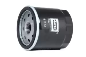 Image of MAPCO Oil filter MERCEDES-BENZ,RENAULT,NISSAN 61158 6071840225,A6071840225,1520800Q1D Engine oil filter 1520800Q1J,152085488R,152089599R,7711945905