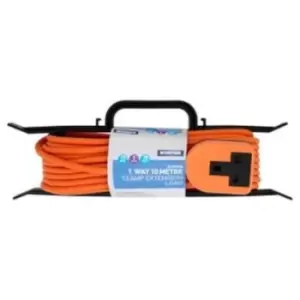 Image of Heavy Duty Extension Socket Orange 1 Way 10Mtr