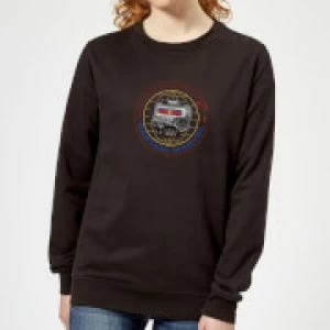 Image of Captain Marvel Pager Womens Sweatshirt - Black - 5XL