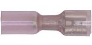 Image of Sealey RTSPF25 Heat Shrink Push-On Terminal 6.4mm Female Red Pack of 25