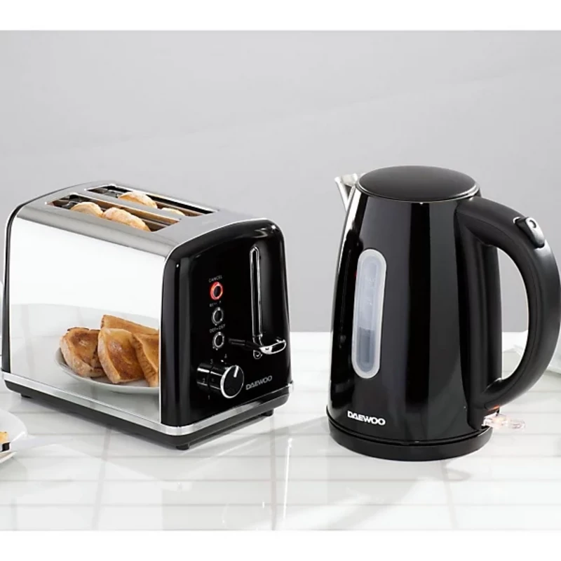 Image of Daewoo SDA2716 1.7L Kensington Jug Kettle and 2 Slice Toaster Set