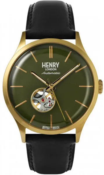 Image of Henry London Watch Automatic Mens - Green HNR-138