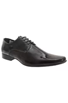 Image of Patent Leather Lace-Up Chisel Toe Gibson Dress Shoes