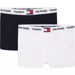 Image of Tommy Hilfiger 2 Pack Boxer Trunks - White