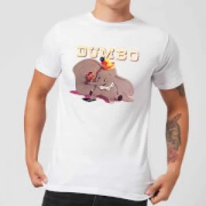 Image of Disney Dumbo Timothy's Trombone Mens T-Shirt - White - S