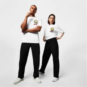 Image of Mennace Plisse Straight Leg Trousers - Black