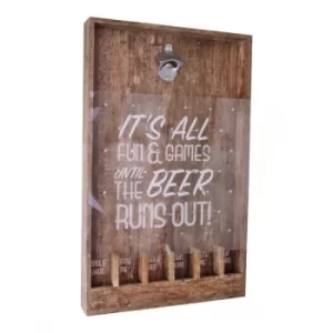 Image of Wall Hanging Bottle Top Drinking Game