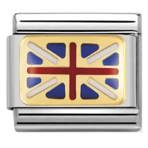 Image of Nomination CLASSIC Gold Flags Great Britain Flag Charm 030234/06