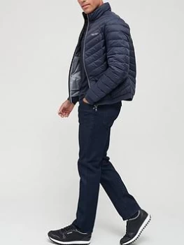 Image of Armani Exchange Padded Down Fill Jacket Navy Size M Men