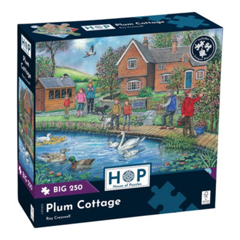 Image of The House of Puzzles Plum Cottage Big 250 Jigsaw Puzzle