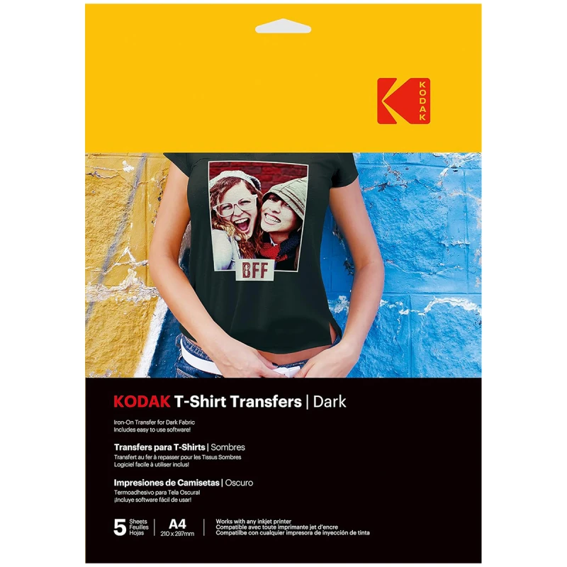 Image of Kodak T-Shirt Transfers - Dark 5 Pack