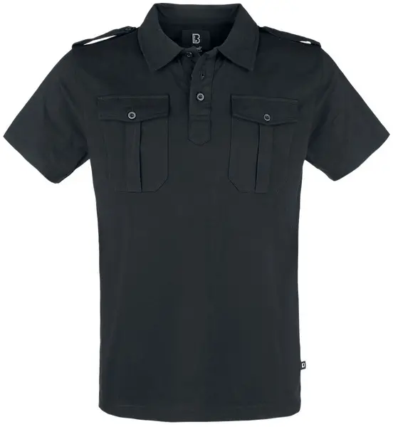 Image of Brandit Jon Polo Shirt, black, Size 2XL