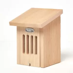 Image of Homescapes - Real Alder Wood Butterfly House - Natural - Natural - Natural