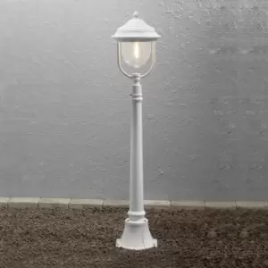 Image of Konstsmide Parma Outdoor Modern Pathway Bollard Matt White, IP43