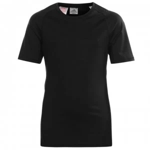 Image of adidas AlphaSkin Short Sleeve Baselayer Top Junior - Black