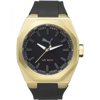 Image of Mens Puma PU10405 VICTORY - gold Black Watch