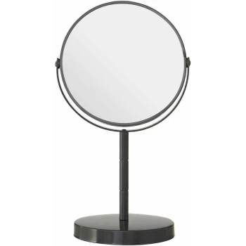 Image of Grey Metal Small Swivel Table Mirror - Premier Housewares