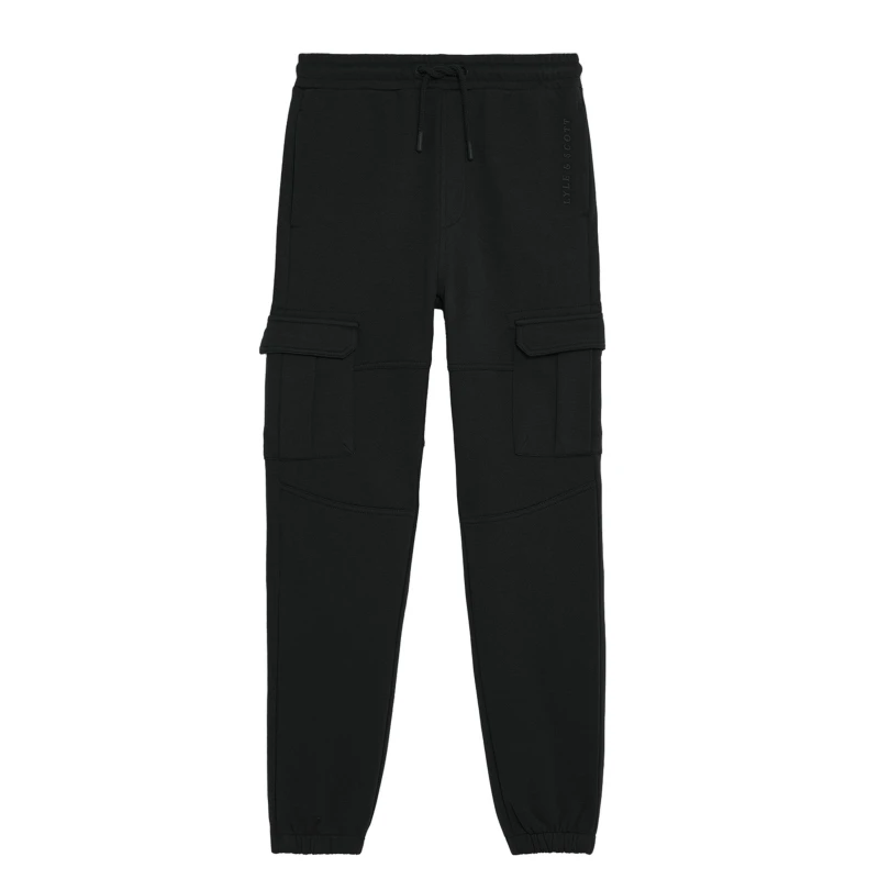 Image of Lyle and Scott Cargo Jogging Bottoms Juniors - Black 5 - 6 Years