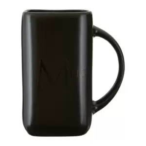 Image of Black Text Ceramic Mug