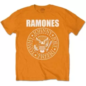 Image of Ramones - Presidential Seal Kids 5-6 Years T-Shirt - Orange