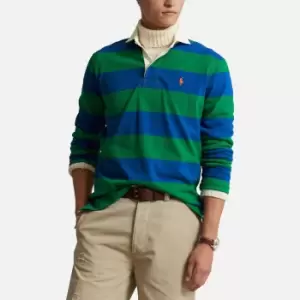Image of Polo Ralph Lauren Striped Cotton Rugby Shirt - M
