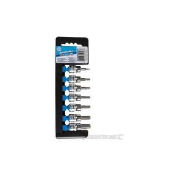 Image of Silverline - Hex Bit Set 3/8' Drive 7pce Hex 3 - 10mm 225127