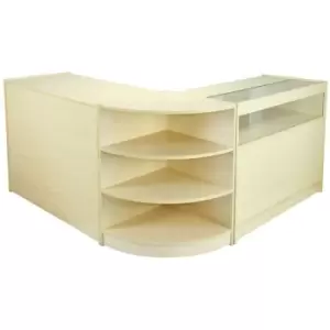 Image of MonsterShop Zennith Shop Counter Cabinets & Retail Display Glass - Maple