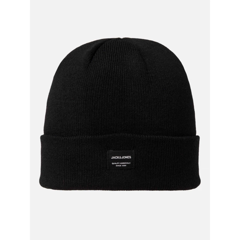 Image of Jack and Jones DNA Cotton Beanie Mens Black male Mens