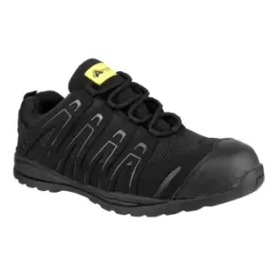 Image of Amblers Unisex FS40C Non-Metal Safety Trainers (6 UK) (Black)