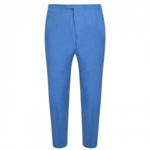 Image of DKNY Flat Front Trousers - Blue