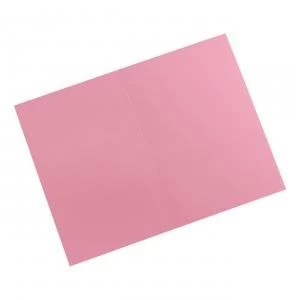 Image of Elite Square Cut Folders Manilla 315gsm Foolscap Pink Pack 100 508953
