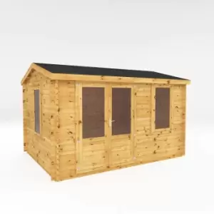 Image of Mercia 4m x 3m Home Office Log Cabin 34mm