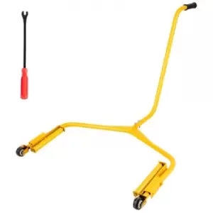 Image of VEVOR Tire Dolly 450 LBS Load Capacity Wheel Dolly Truck Tire Wheel Dolly Heavy Duty Cart Easy to Use Tire Lifting Tool