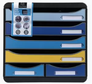 Image of Exacompta Big Box Maxi Bee Blue - Assorted Colours