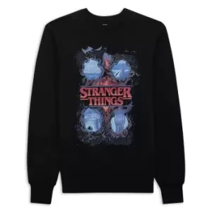 Image of Stranger Things x Alex Hovey Four Seasons Sweatshirt - Black - M - Black