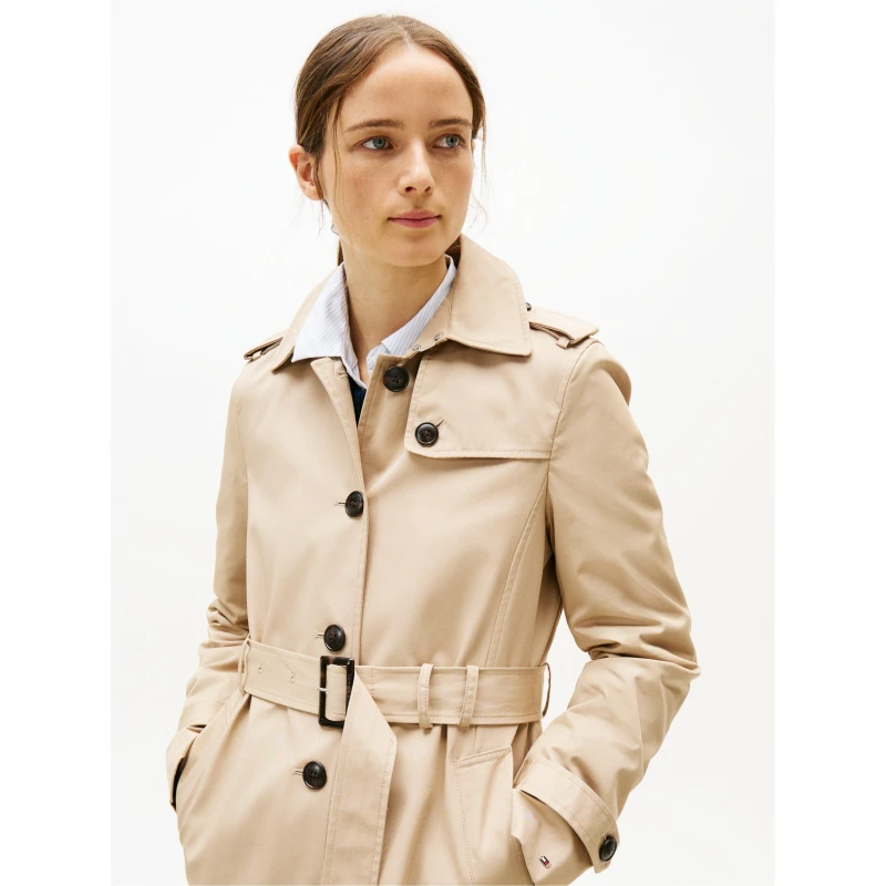 Image of Tommy Hilfiger Heritage Trench Coat - Beige Beige 16