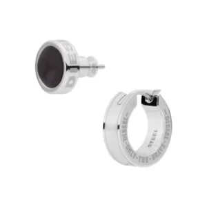 Image of Diesel Mother of Pearl Stainless Steel Stud Earrings