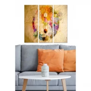 Image of MDF2517363 Multicolor Decorative MDF Painting (3 Pieces)