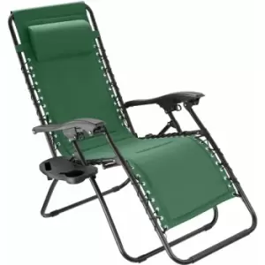 Image of Tectake - Garden chair Matteo - garden lounge chair, outdoor chair, patio chair - green - green