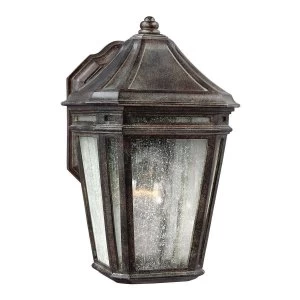 Image of 1 Light Outdoor Wall Lantern Light Chestnut IP44, E27