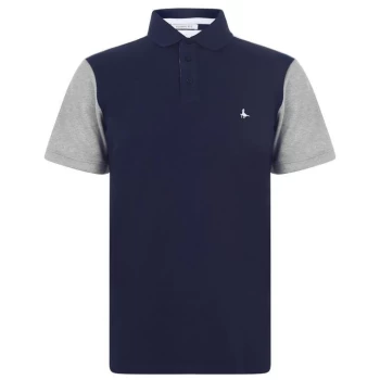 Image of Jack Wills Waterford Colour Block Polo - Navy