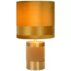 Image of Lucide EXTRAVAGANZA FRIZZLE - Table Lamp - Ø18cm - 1xE14 - Yellow