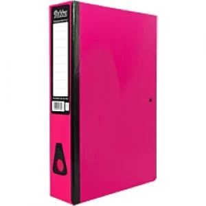 Image of Pukka Brights Box Files Foolscap 75mm Pink Pack of 10