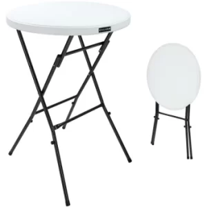 Image of Folding bistro table Garden Round Side Table 110x72cm Powder coated metal