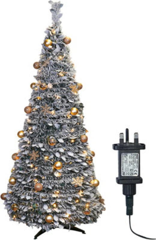 Image of Xmas Haus 2.1M Pre-Lit 200Ww LED Pop Up Gold Decor Xmas Tree