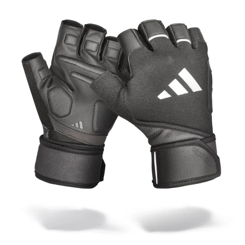 Image of Adidas Wrist Wrap Training Gloves - S