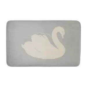 Image of Premier Housewares Soak Swan Bath Mat - Light Blue