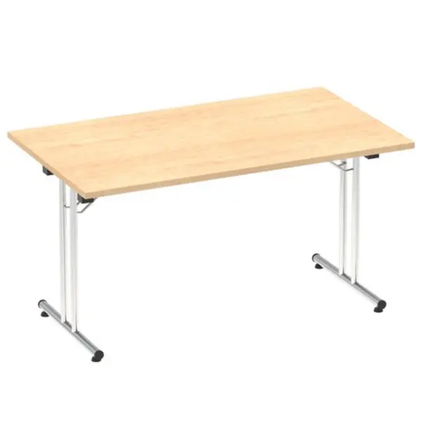 Image of Impulse Impulse 1400mm Folding Rectangular Table Maple Top IFR1400MPE
